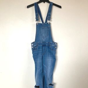 Dollhouse Denim Overalls size 9 fits like a small 4